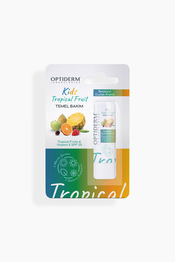 Optiderm Lip Stick Kids Tropical Meyve & E Vitamini SPF20+