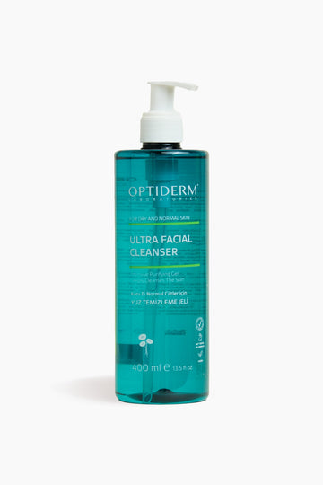 Optiderm Yüz ve Cilt Temizleme Jeli Kuru ve Normal Ciltler 400 ml
