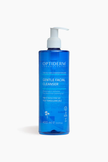 Optiderm Yüz ve Cilt Temizleme Jeli Yağlı ve Karma Ciltler 400 ml